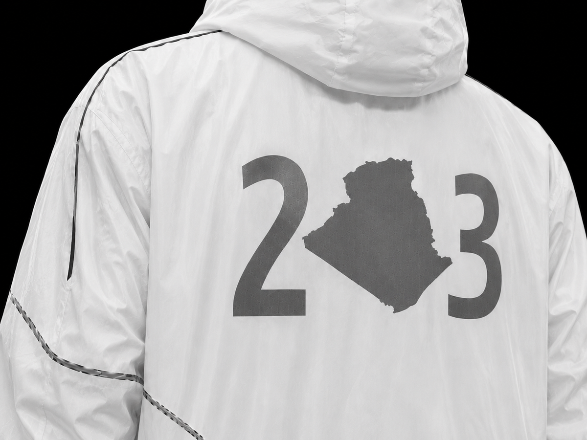 Veste Algérie 213 blanche, plan arrière